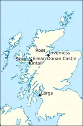 Map of northern Britain