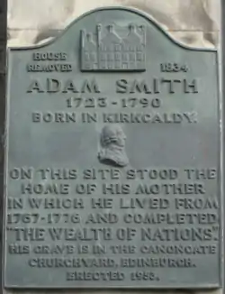 A plaque of Smith