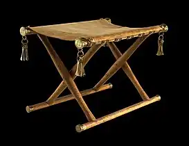 Reconstruction of Daensen folding chair, northern Germany.