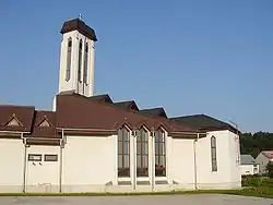 Modern church in Lúka