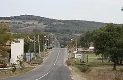 Road sign in Kozlets