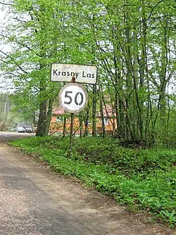 Entering Krasny Las