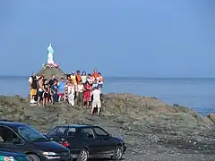 Statue of Our Lady of the Assumption, erected in 1960 by Horace Pedneault, Pointe du Bout d'en Bas