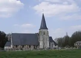 The church of Saint-Léger in La Haye-Aubrée