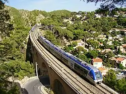 A SNCF Class B 81500 at La Redonne on the Marseille–Ventimiglia railway.