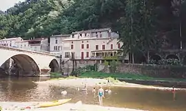 The River Viaur in Laguépie, in 1995