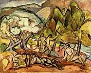 Landscape with Figures, 1909, oil on canvas. 65 x 83 cm, Museum of Modern Art, New York