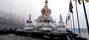 Chorten at Lawa La Pass in Central Bhutan, c. March 2023