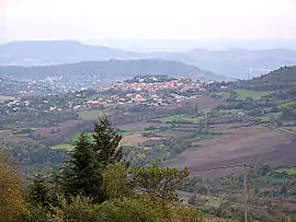 Le Crest from summit of Puy Giroux