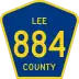 County Road 884 marker