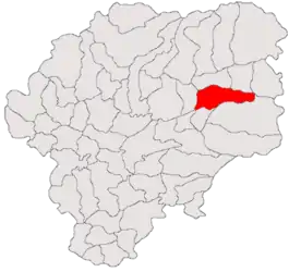 Location in Bistrița-Năsăud County