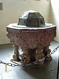 Late Romanesque baptismal font