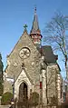 Former graveyard chapel, entrance side