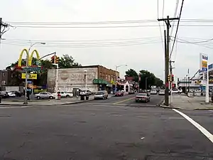 Looking east at Springfield Boulevard in Cambria Heights