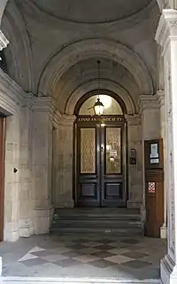 Entrance to the Linnean Society building, Piccadilly