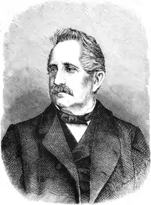 Lithograph portrait of Ljudevit Gaj