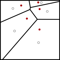 Lloyd's method, iteration 1