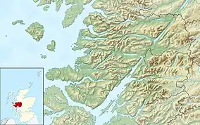 Map showing the location of Loch Sunart MPA