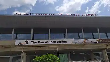 Lomé Airport terminal outside