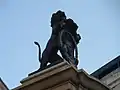 Lion sculpture on top of the memorial