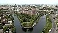 "Lopan Point" place where Kharkiv River drains into Lopan