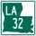 Louisiana Highway 32 marker