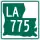 Louisiana Highway 775 marker