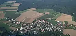 Aerial photo 2005 (top left the land parcel Falchen)