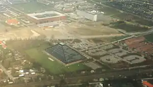 Aerial view of Hundige parish