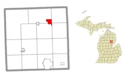 Location within Ogemaw County