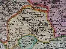 The territory of the free imperial city of Mühlhausen