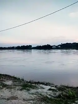 Thao River in Cam Khe District, Phu Tho Province, Vietnam