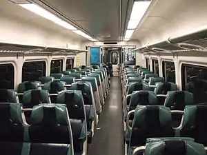 The interior of an M7A 'A' car