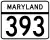 Maryland Route 393 marker