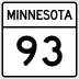 Trunk Highway 93 marker