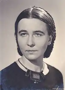 Portrait photograph of Madeleine Lamberet