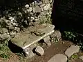 Altar at the eastern end of the baptistry