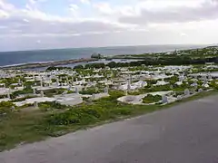 View of the marine cemetery in front of the "cothon" of Madhia.