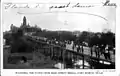 Postcard of the predecessor Main Street Bridge, 1908