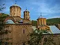 Side view of monastery church