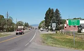 Main Street in Manassa looking west