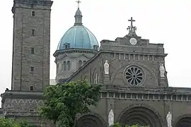 Manila Cathedral is the seat of Roman Catholic Archdiocese of Manila. The basilica has merited a papal endorsement from Pope Gregory XIII and three apostolic visits from Pope Paul VI, Pope John Paul II and Pope Francis.