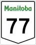 Provincial Trunk Highway 77 marker