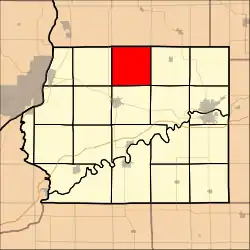 Location in Whiteside County