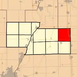 Location in Marshall County