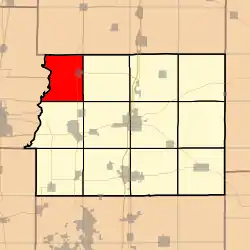 Location in Franklin County