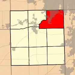 Location in Kendall County