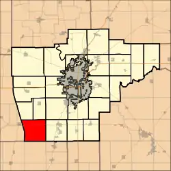 Location in Sangamon County