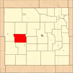 Location in Custer County