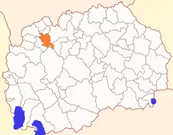 Location of Municipality of Želino